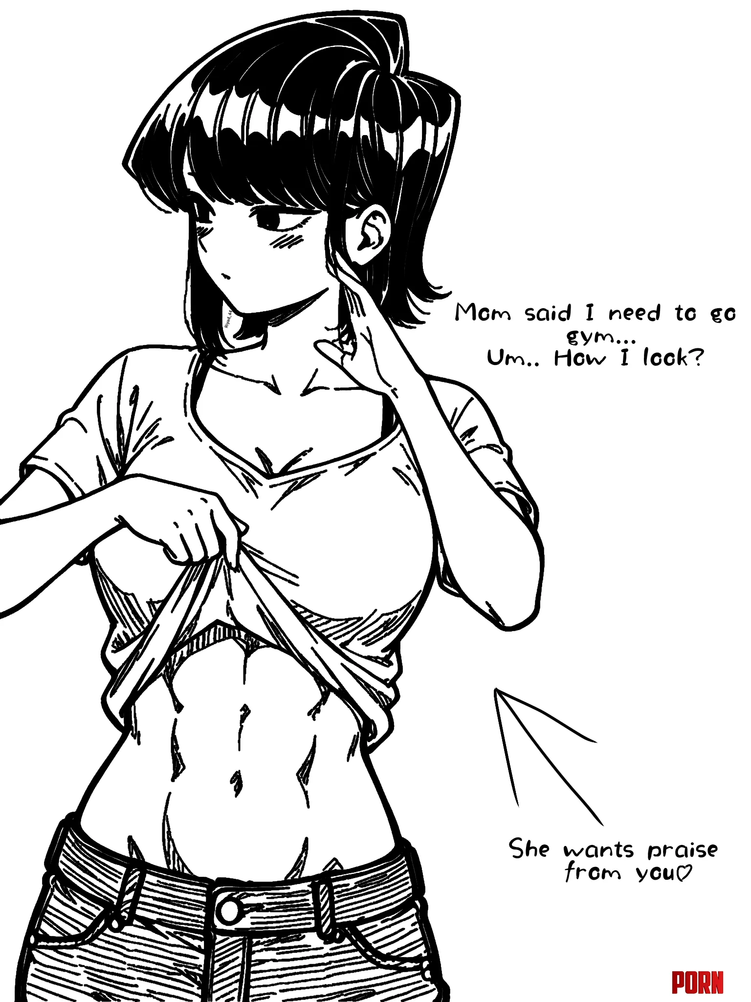 Komi want some compliment :) by NautyNautilus