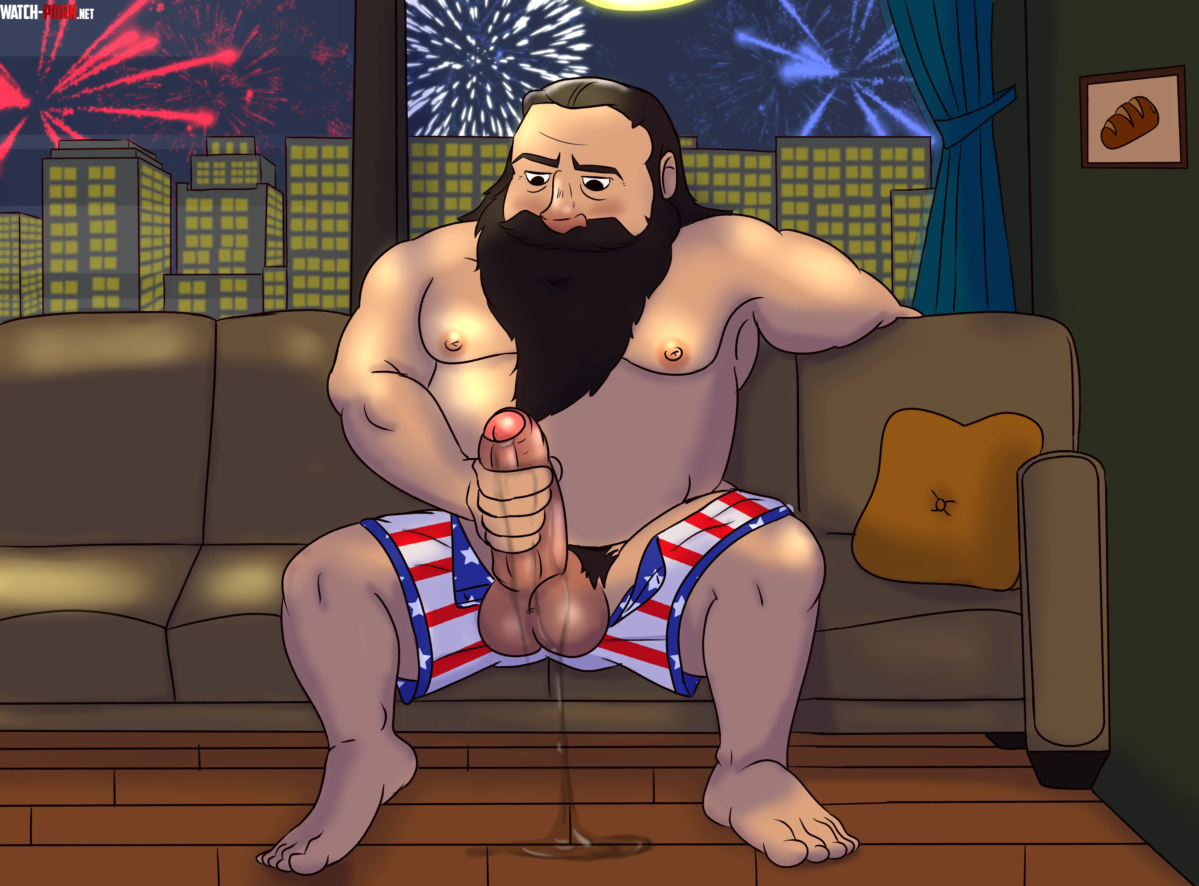July 4th with Senshi: Not all the explosions are in the sky (@Denki404) by Denki404