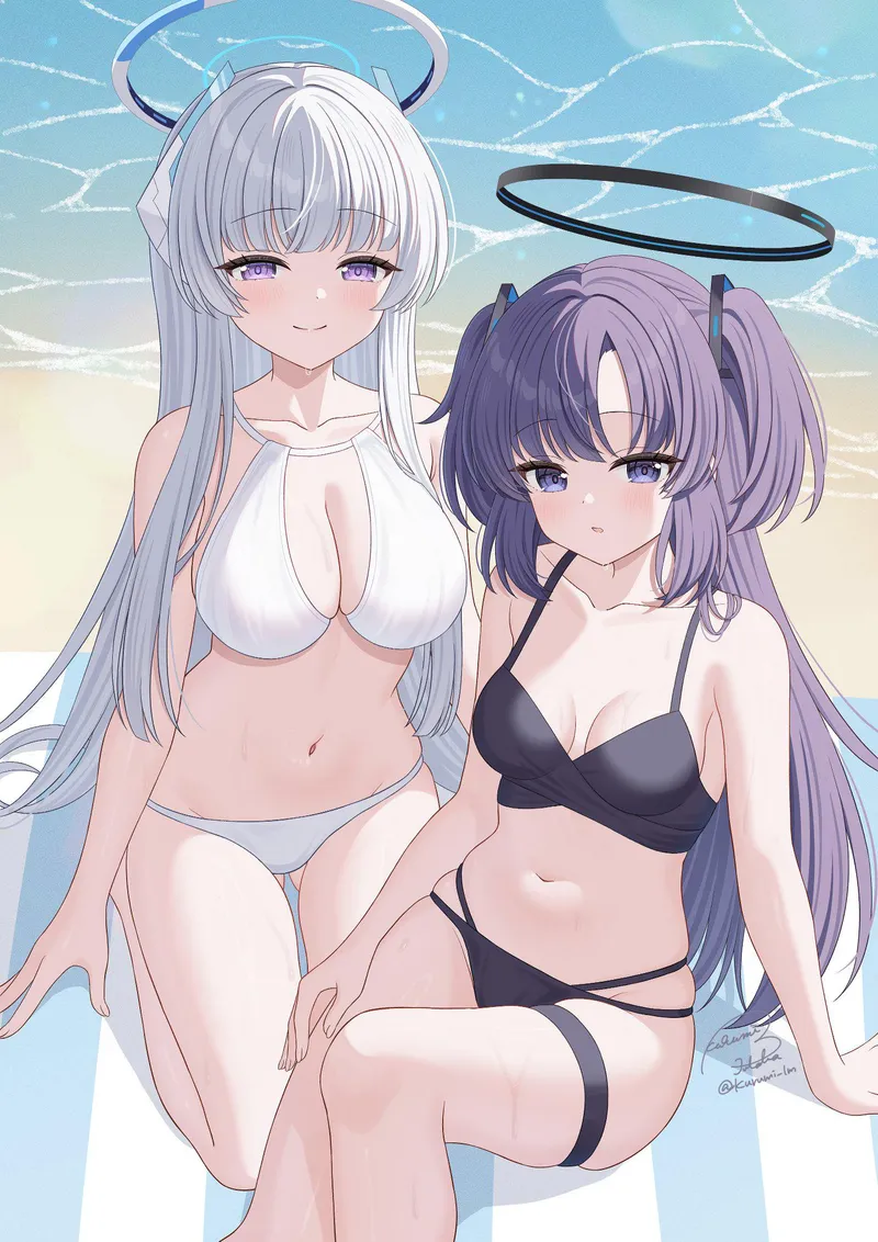 Thumbnail Dive into Desire: Noa and Yuuka's Intriguing Adventures in SwimsuitHentai by McKnight94