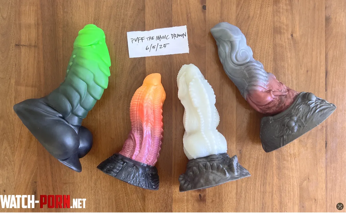 4 Large/Soft Bad Dragons, $115 each w/ Shipping Included by puff-the-magic-dragn