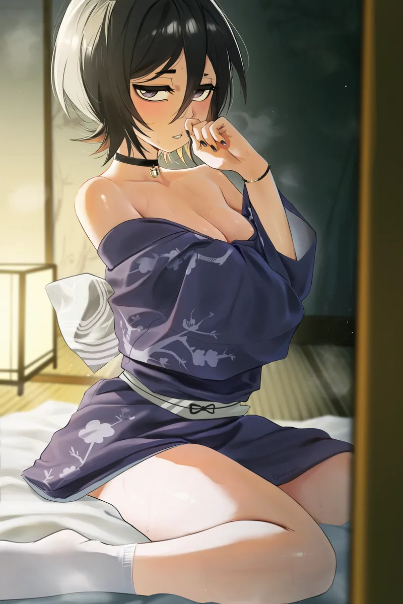 Thumbnail Artistic Depictions of Rukia by Waligner in Bleach Hentai
