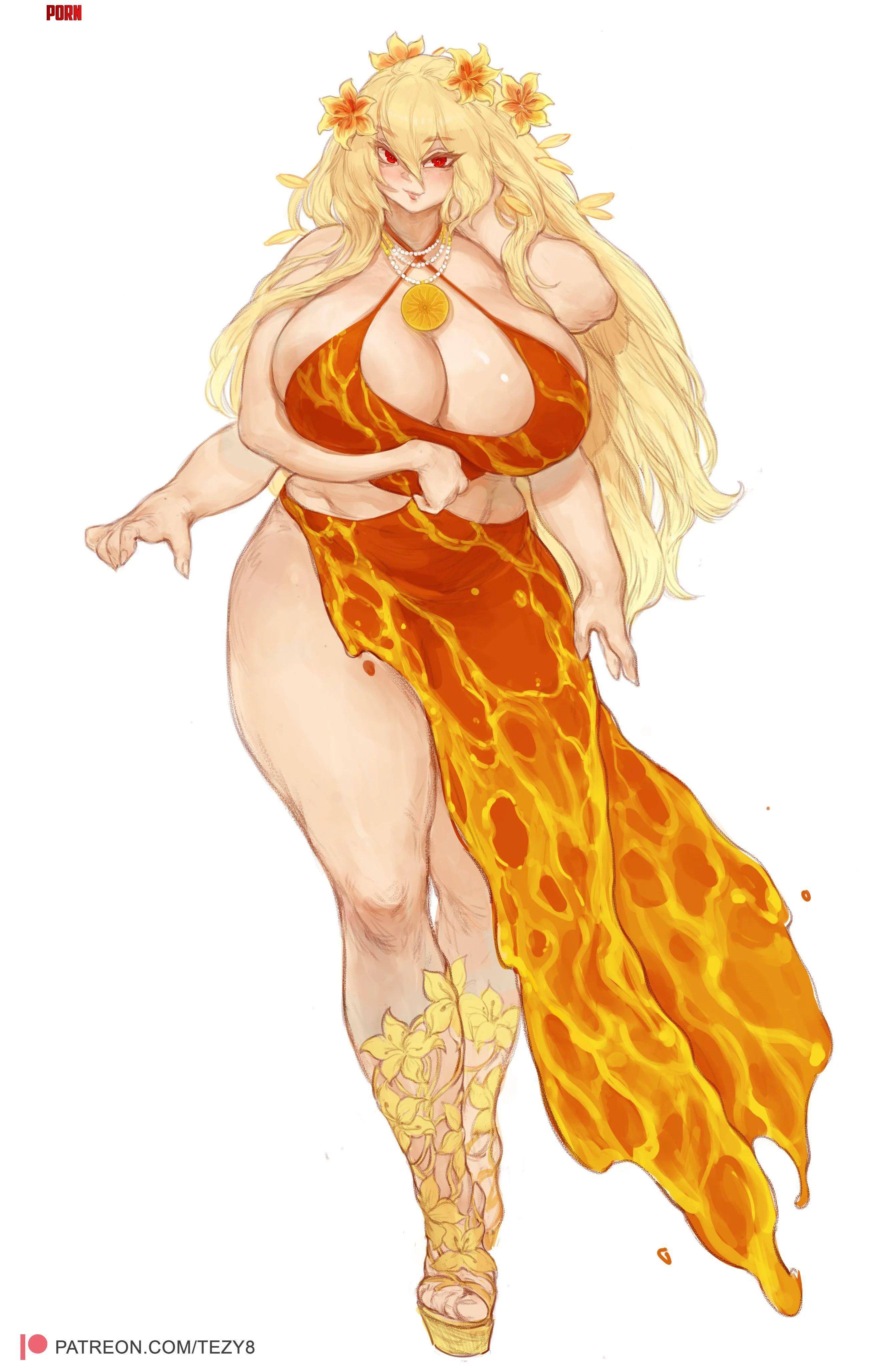 Too hot? (art by me) by StarvingArtist2000