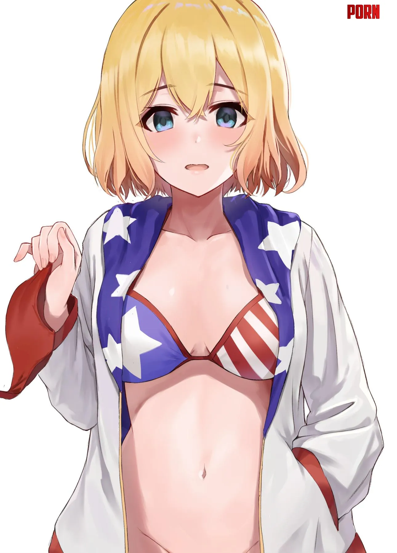 Nanami Mami Wearing Her Stars And Stripes Bikini (Rent A Girlfriend) by Csxc