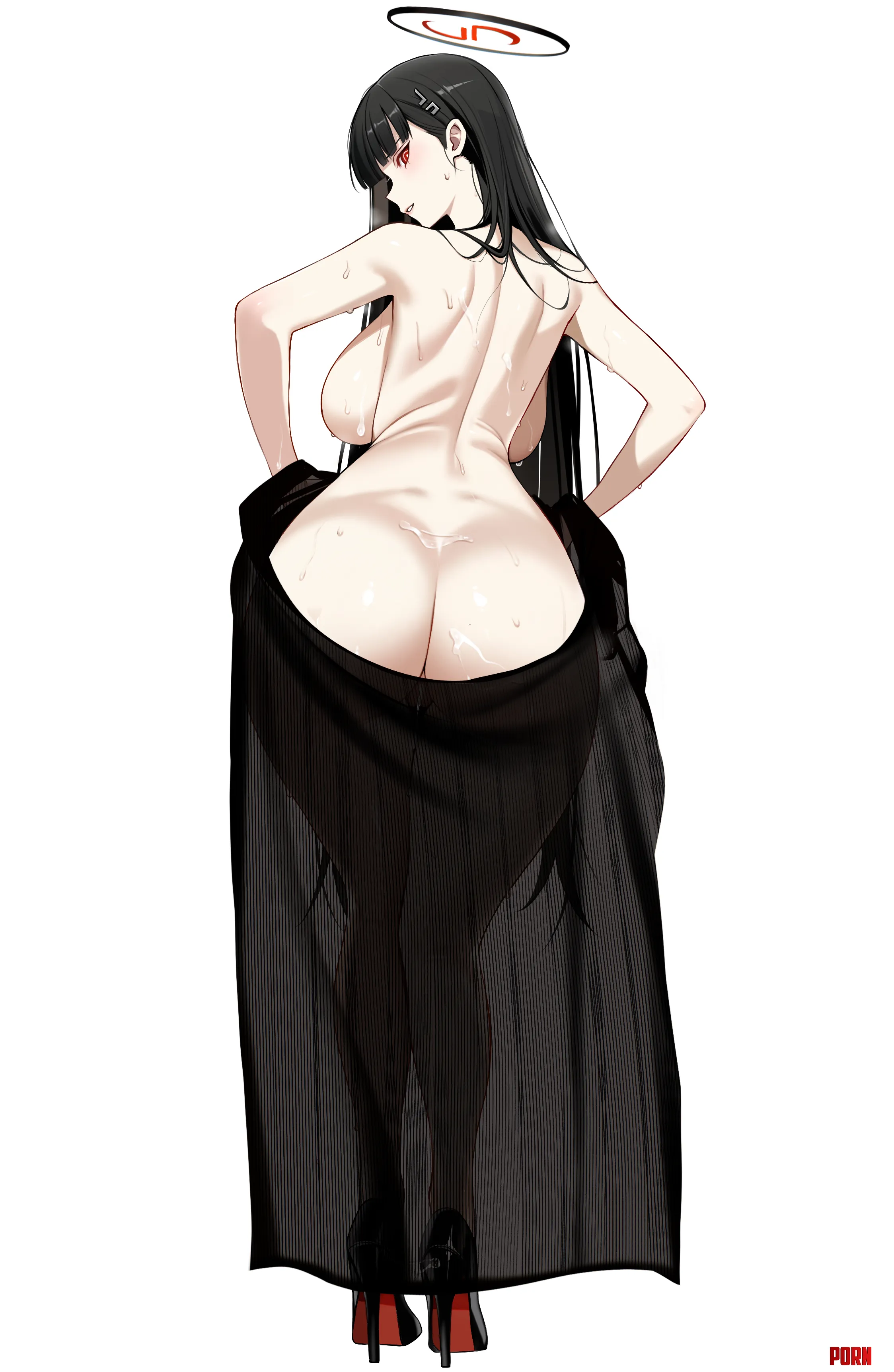 Rio's ass cleavage [Blue Archive] by Level-Ad5048