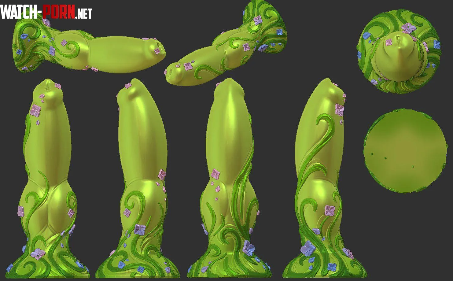 WIP – A knotted toy with flowers🌸? Too weird or just weird enough? 👀 by SirCine