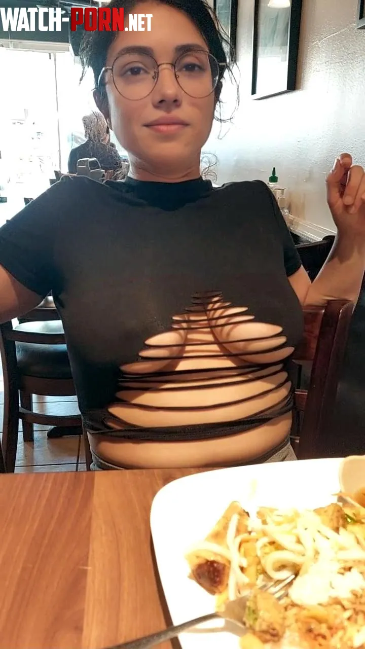 Some things are best served... barely concealed by Braless_babe