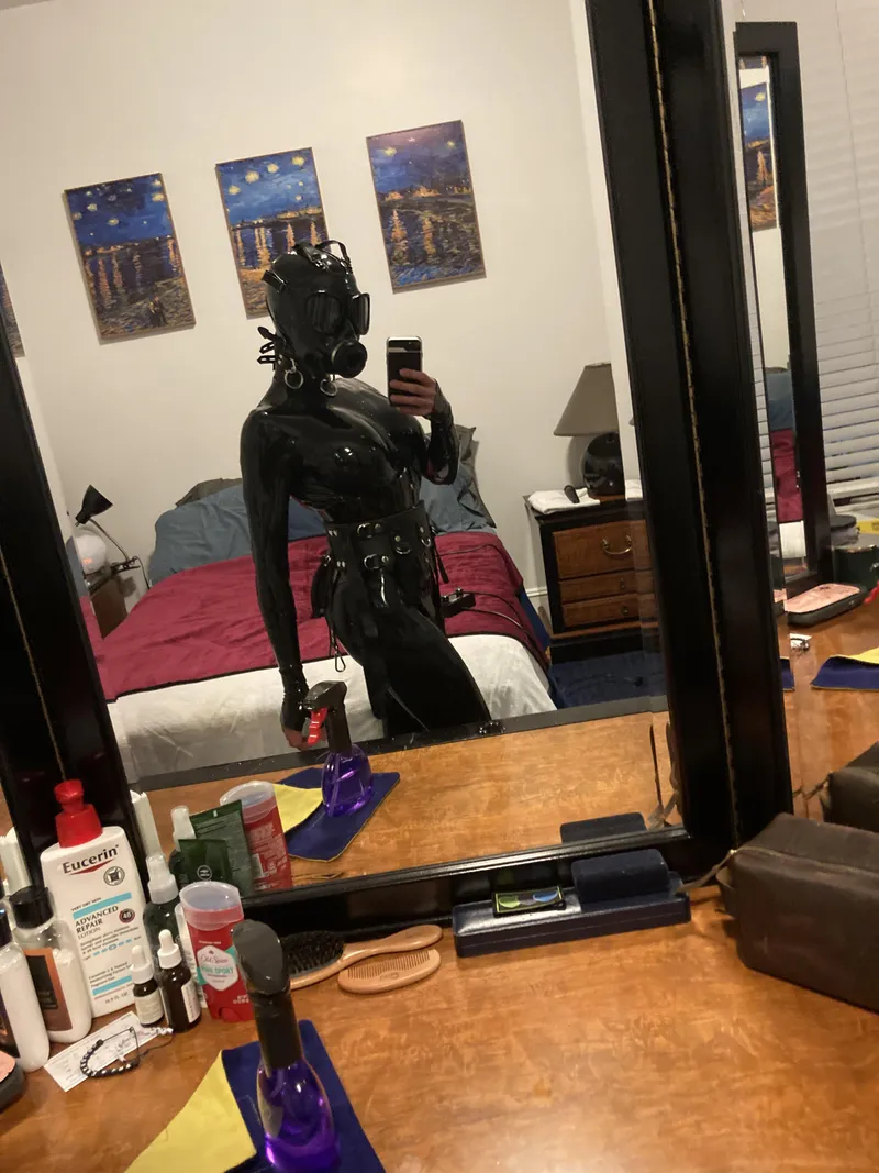 Thumbnail Drone_2222 Delves into the Love for Latex in Fetish Exploration