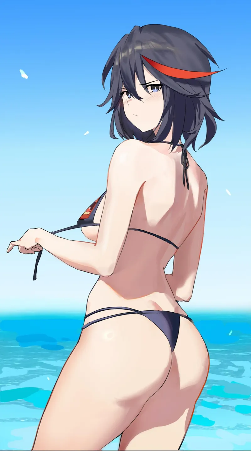 Thumbnail Bikini Ryuko (Haka) by KrazyK1989 | Dive into Bikini Ryuko's Beach Style!