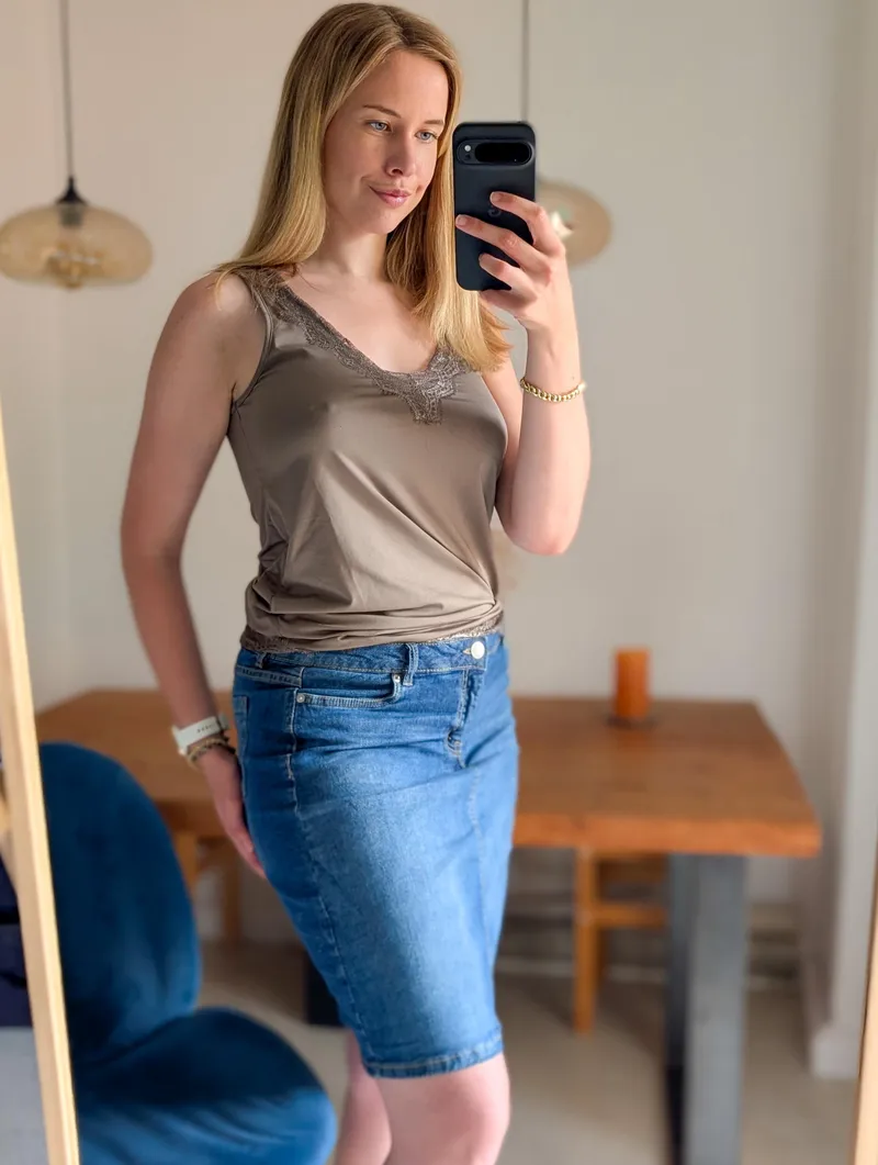 Thumbnail German Girl Flaunts Denim Skirt in Stylish Photoshoot by naturalgirl_mel