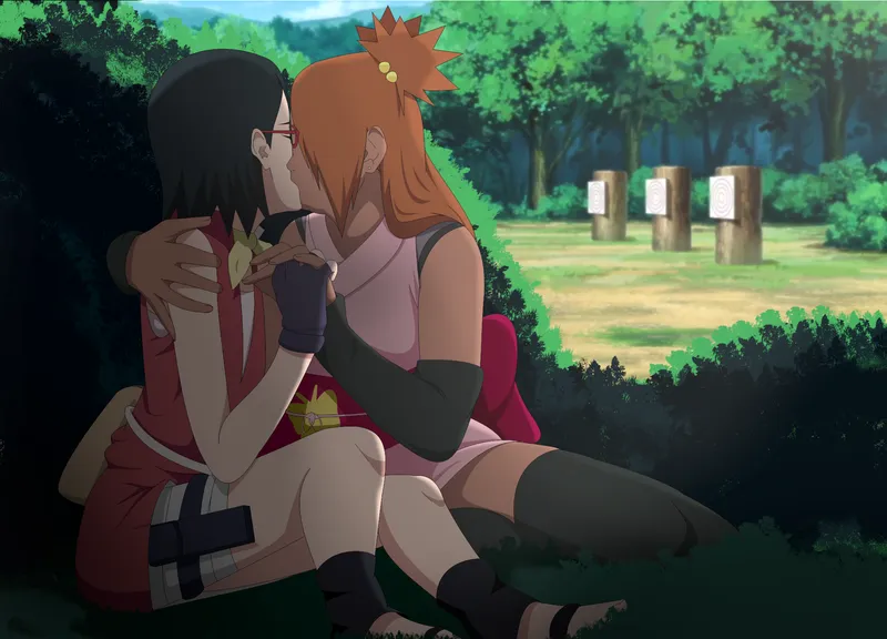 Thumbnail We'd rather practice kissing than our aim (optimystic) [Naruto (Series)] by HentaiDepartment