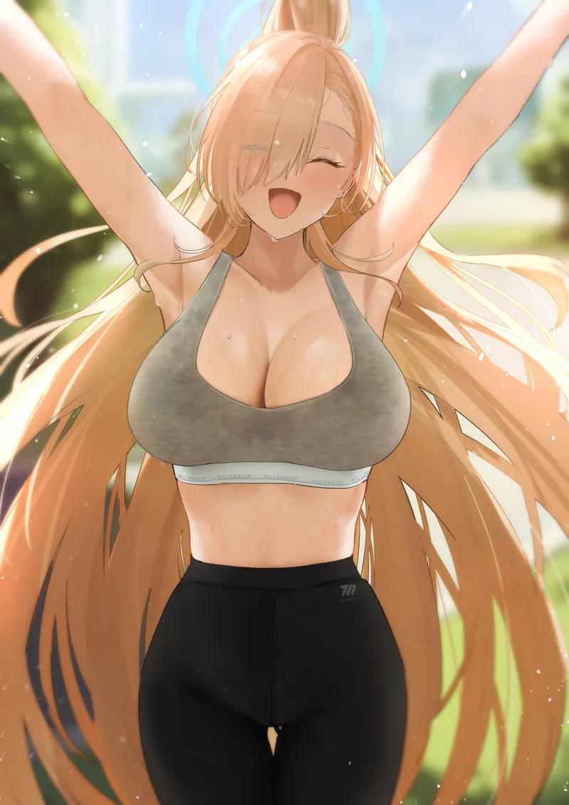 Thumbnail Fresh and Sweat: Asuna's Post-Jog Aromas Explored