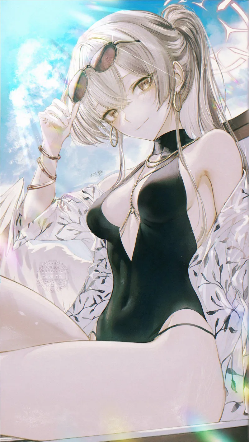 Thumbnail llamanatee Spotlights Swimsuit Nagisa from Blue Archive in AnimeBodysuits