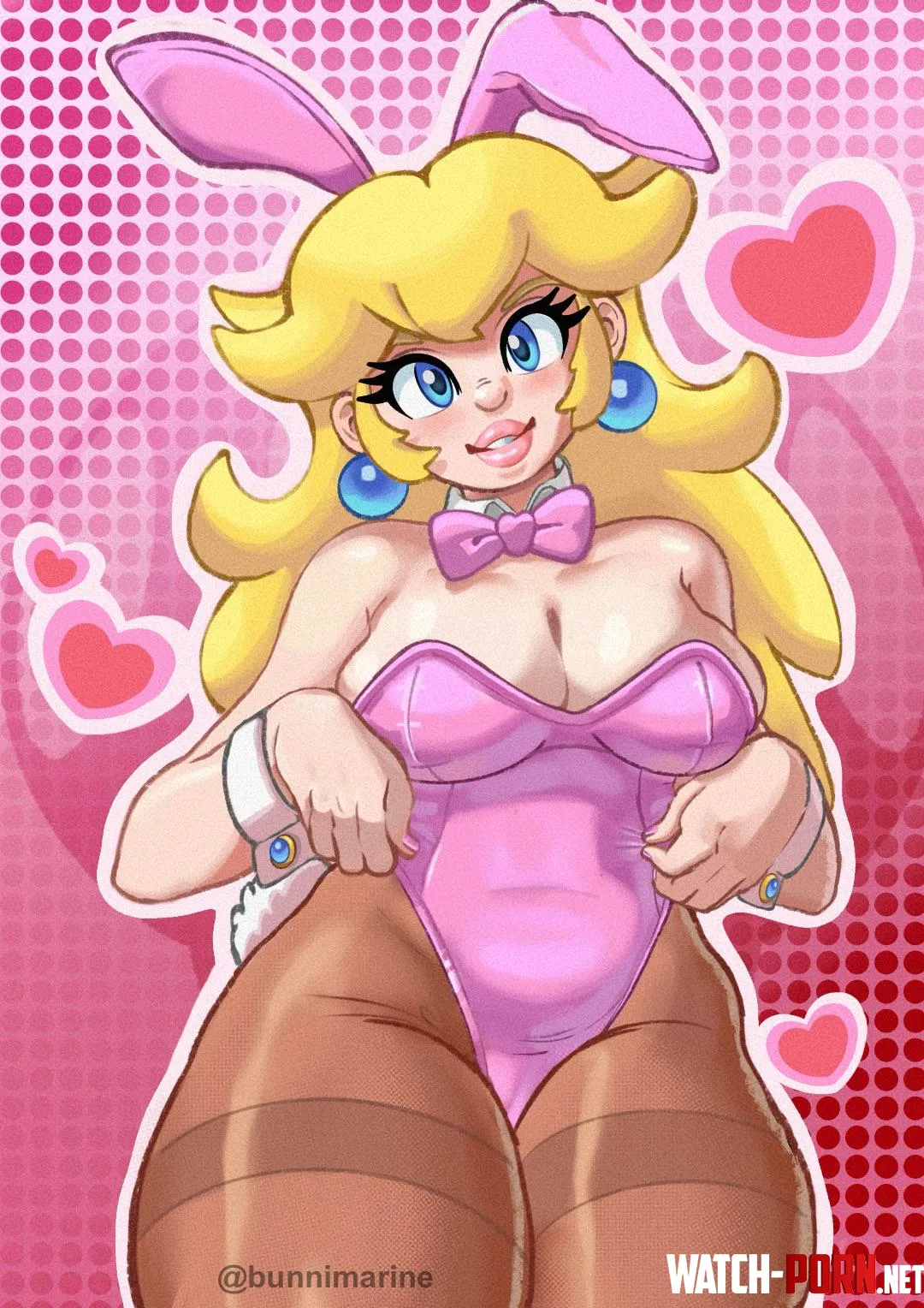 Bunny peach by Bunnimarine