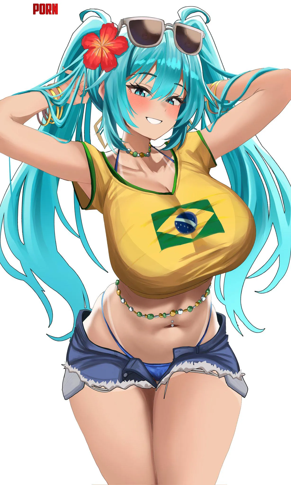 Brazilian Miku [Vocaloid] by A_MASSIVE_PERVERT