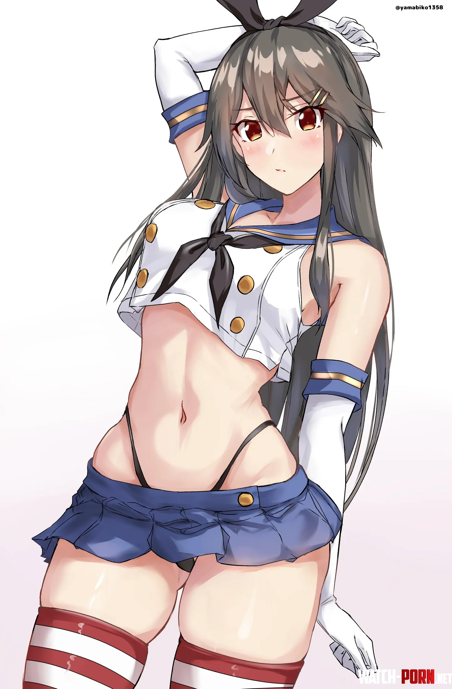Haruna in Shimakaze cosplay (Mizuki) [KanColle] by llamanatee