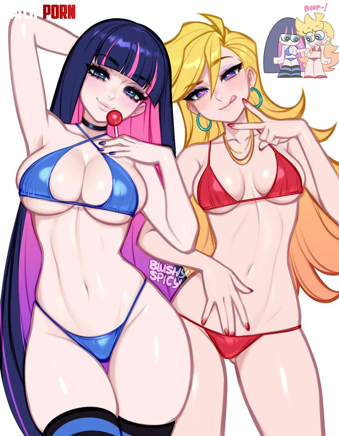 Panty & Stocking (BlushySpicy) by A_MASSIVE_PERVERT