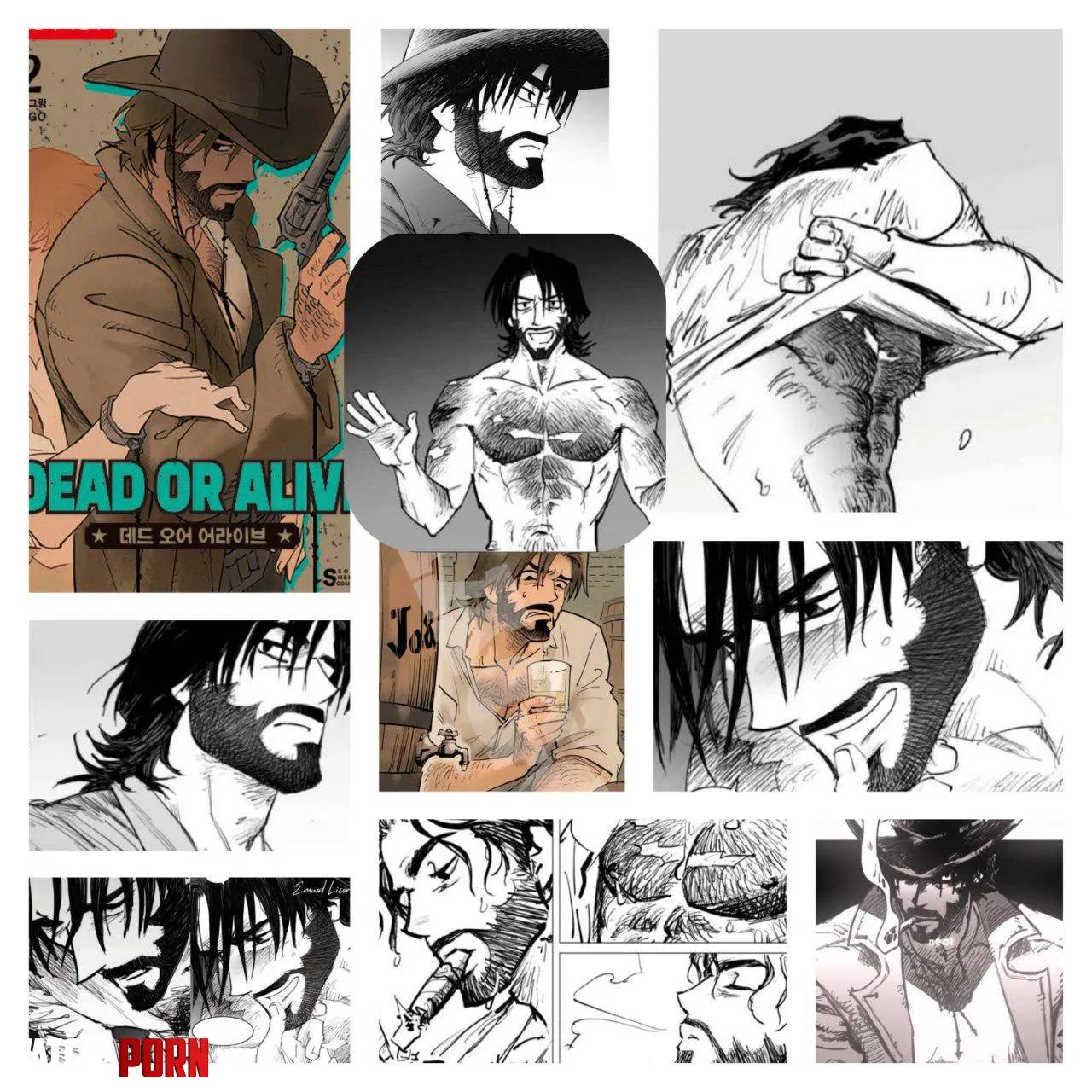 [Art Request] Bara-fication of Callahan Boswall from the 'BL-ML crossover' Manhwa 