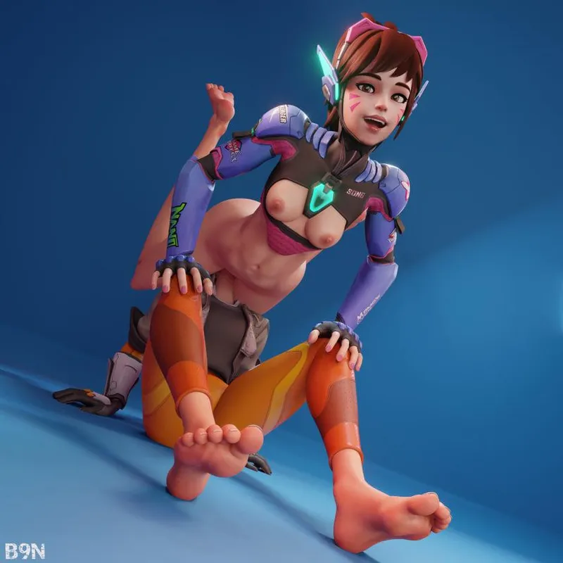 Thumbnail D.va and Tracer (B9N) [Overwatch] by TechnicolourBear