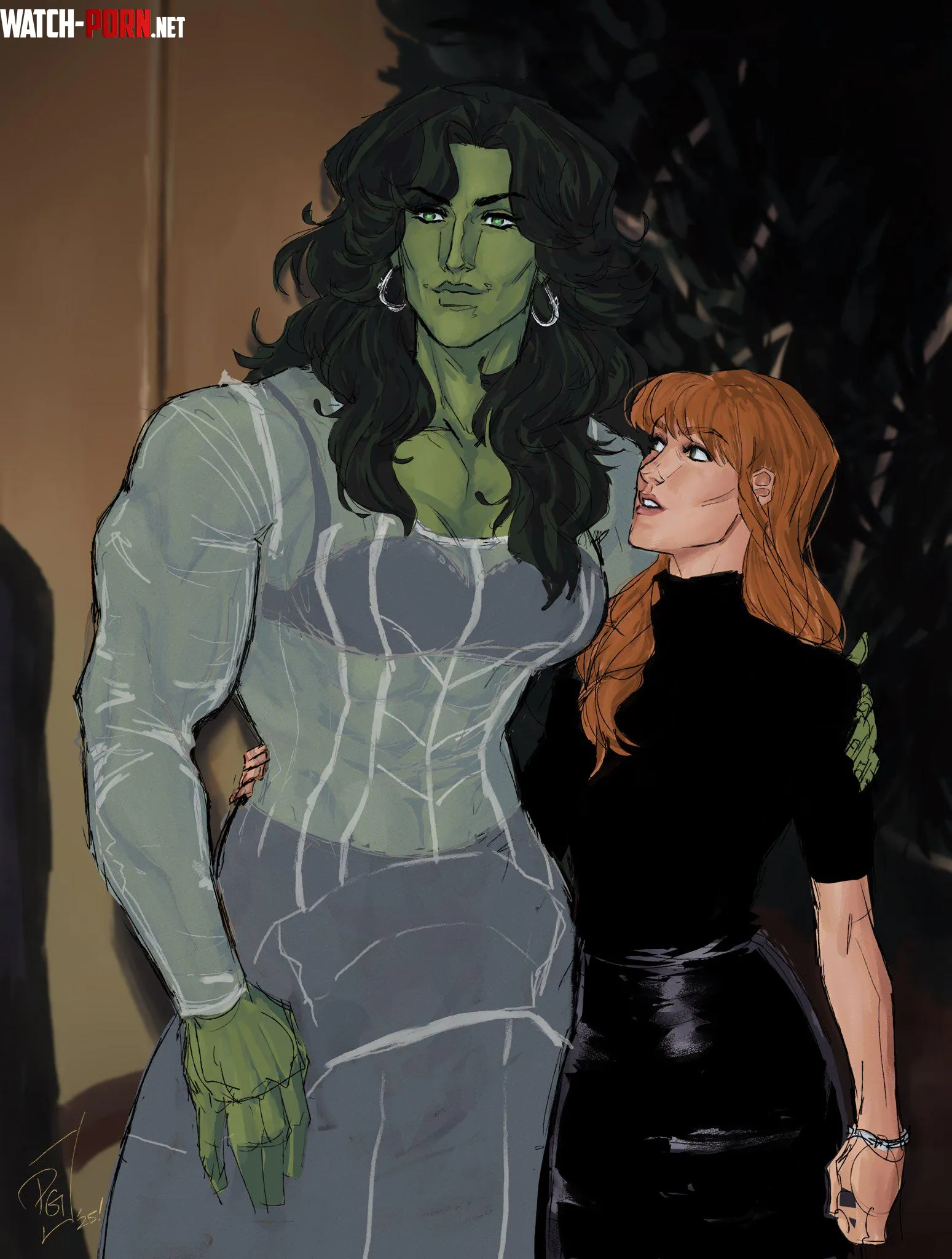 shehulk and hellcat [@sleepy_marigold] by TheTMoneyMan