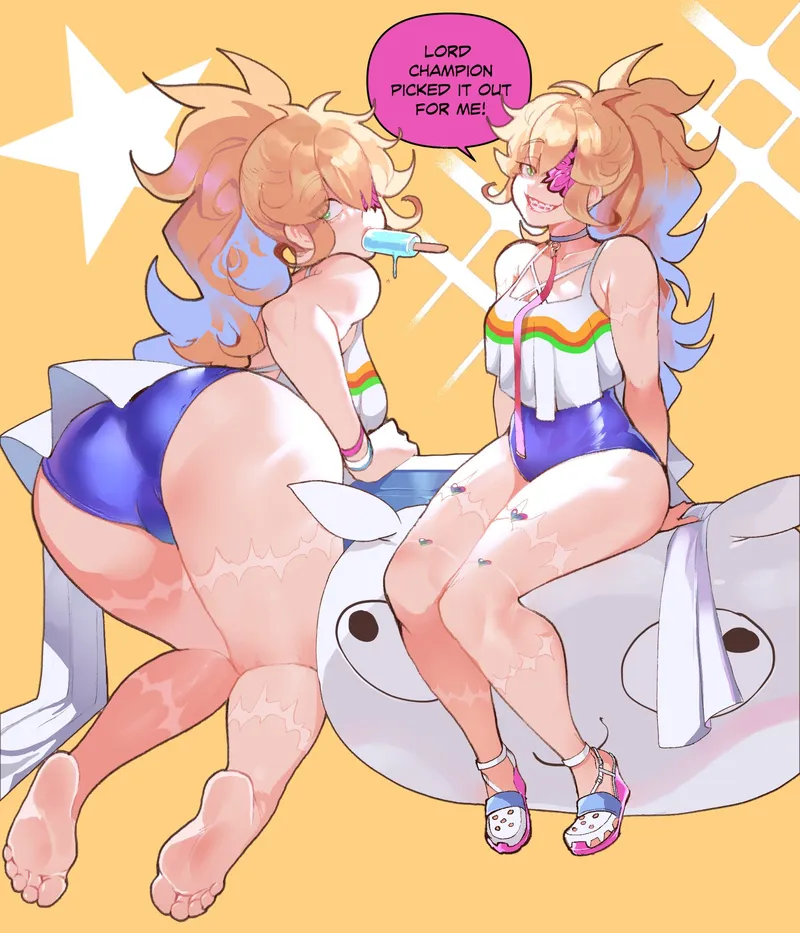 Thumbnail Evangeline (Nyantcha) by KrazyK1989 | Dive into Evangeline's Swimwear Look!