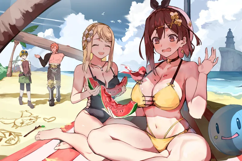 Thumbnail Klaudia and Reisalin: A Beach Day Adventure in Atelier Ryza
