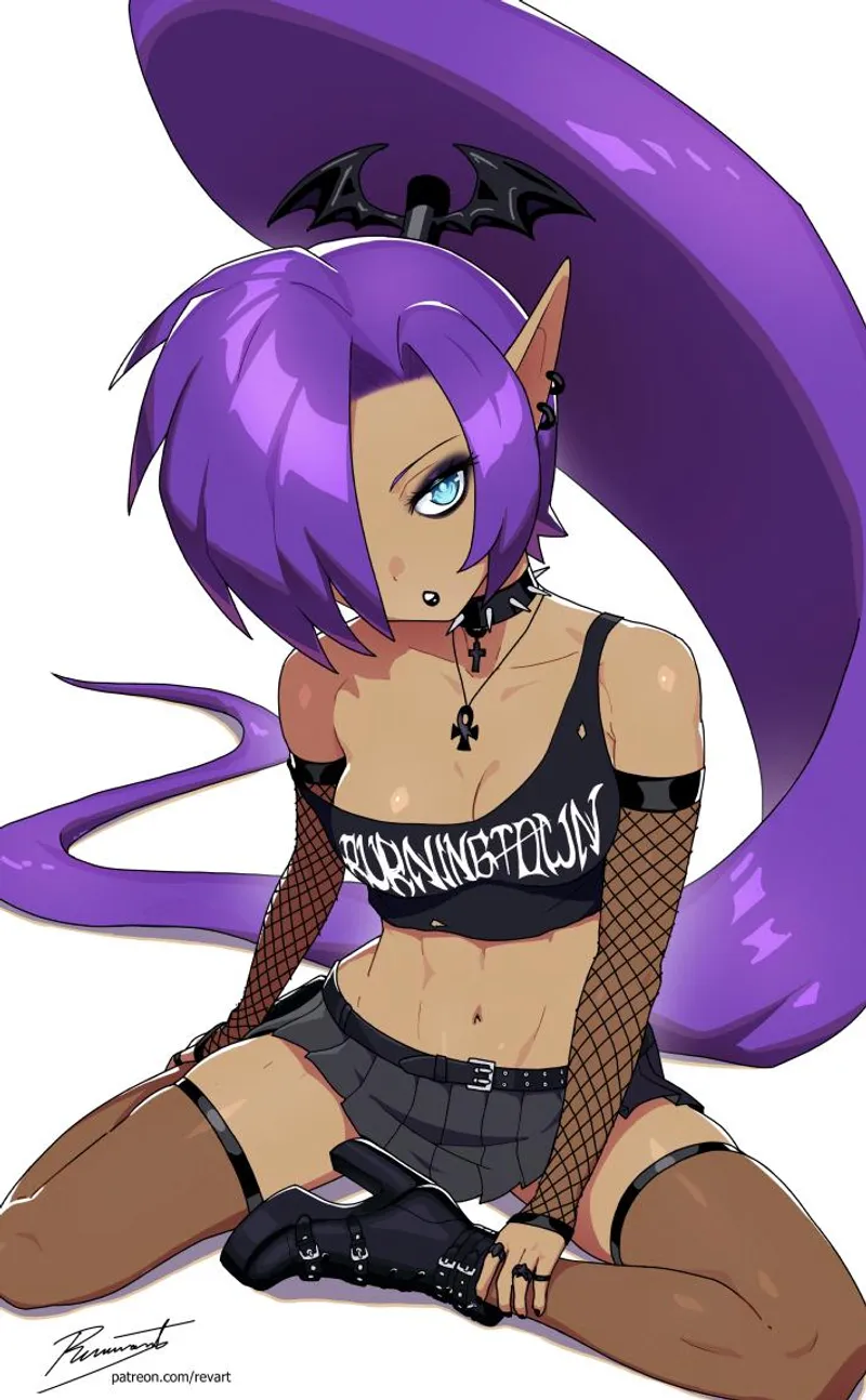 Thumbnail Goth Shantae Illustration: A Dark Twist by A_MASSIVE_PERVERT | animemidriff