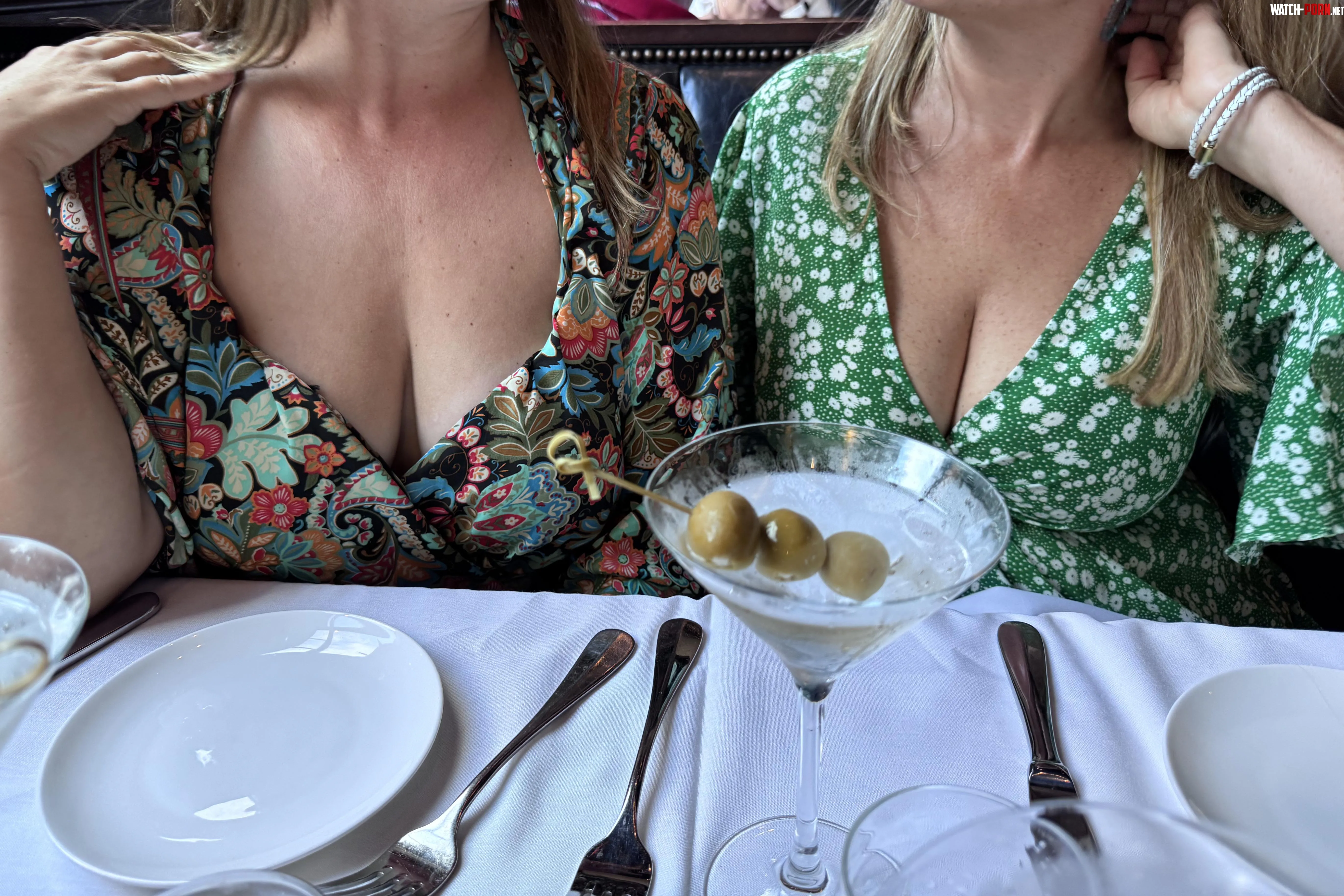Restaurant MILF cleavage by TwinTitties3
