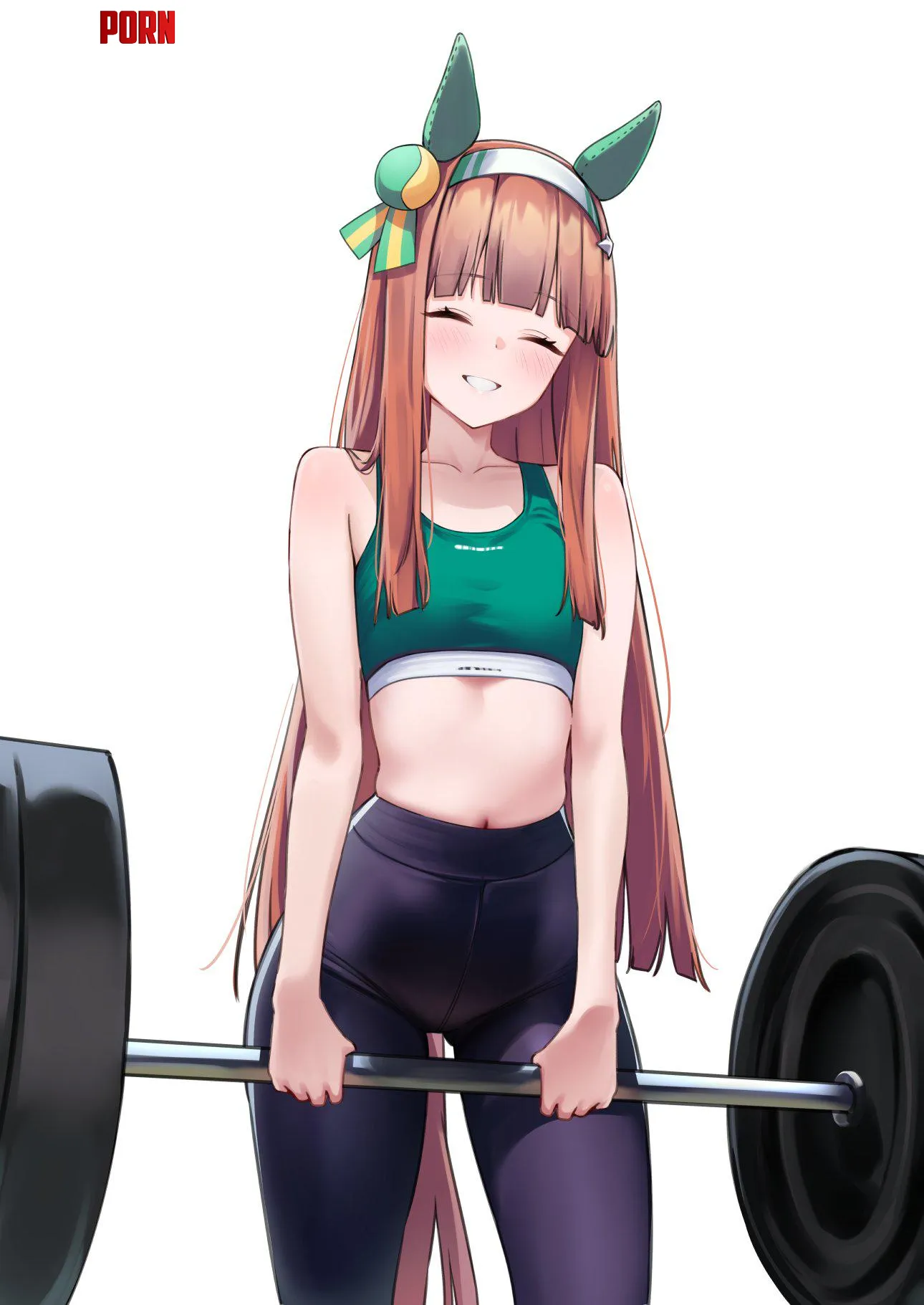 Silence Suzuka Lifting Weights [Uma Musume] by A_MASSIVE_PERVERT