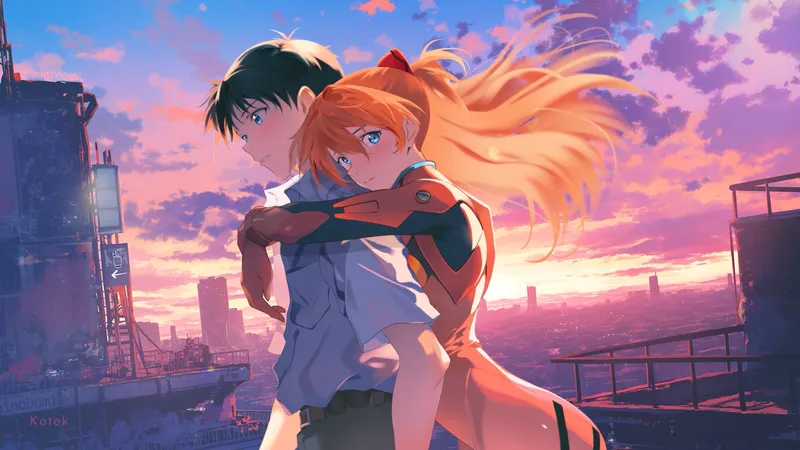 Thumbnail Shinji and Asuka's Artistic Offer: Indieanime's Allure