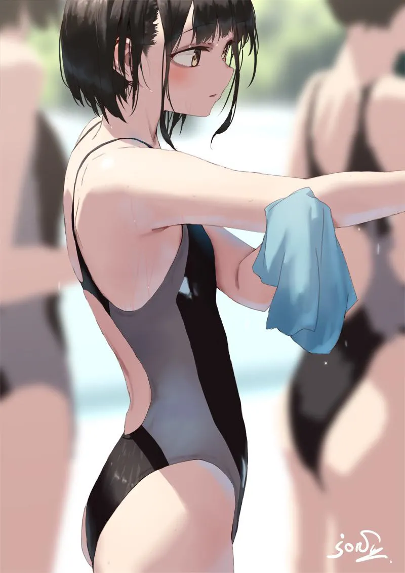 Thumbnail A_MASSIVE_PERVERT Presents a Captivating Image of a Girl Wiping Her Body