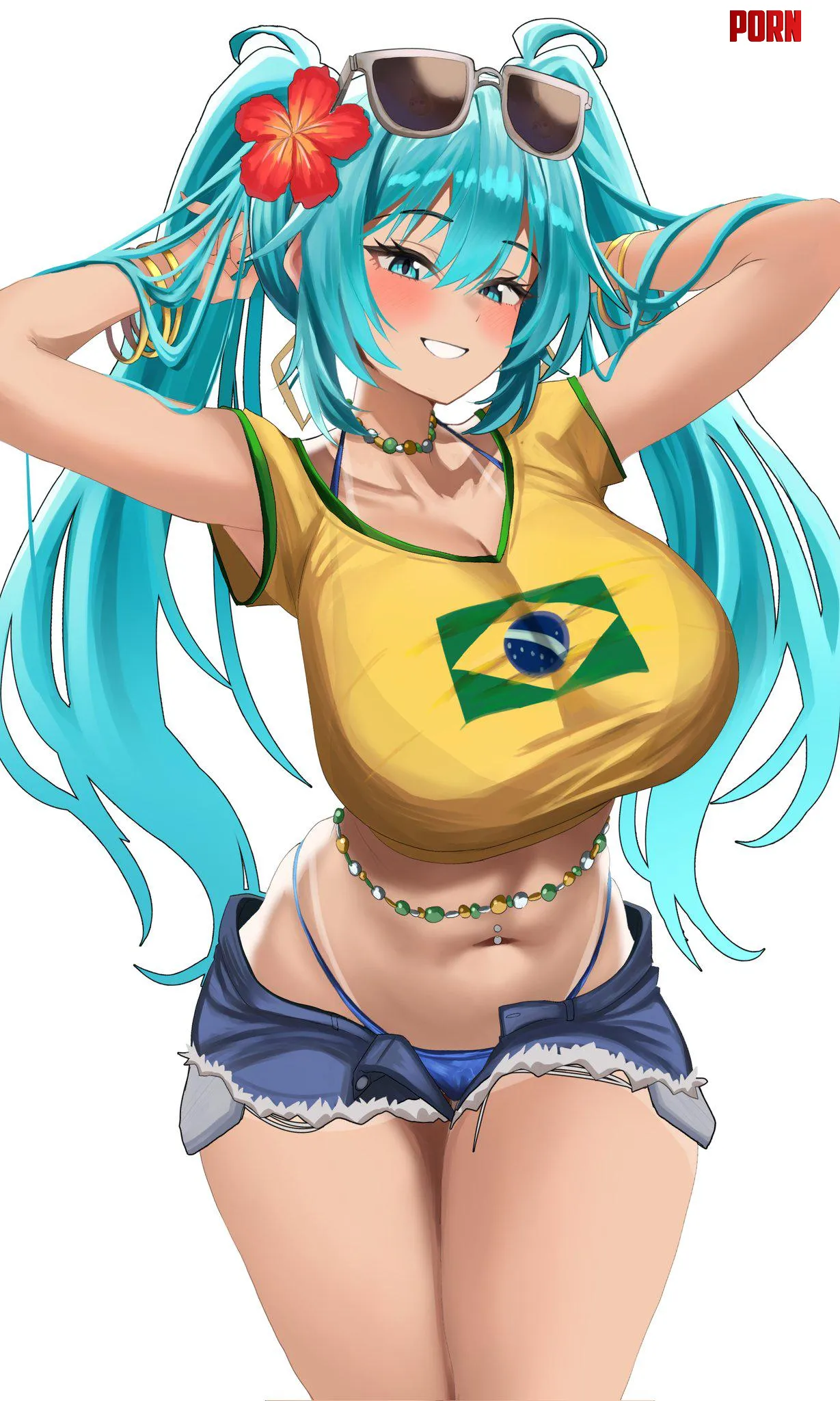 Brazilian Miku [Vocaloid] by A_MASSIVE_PERVERT