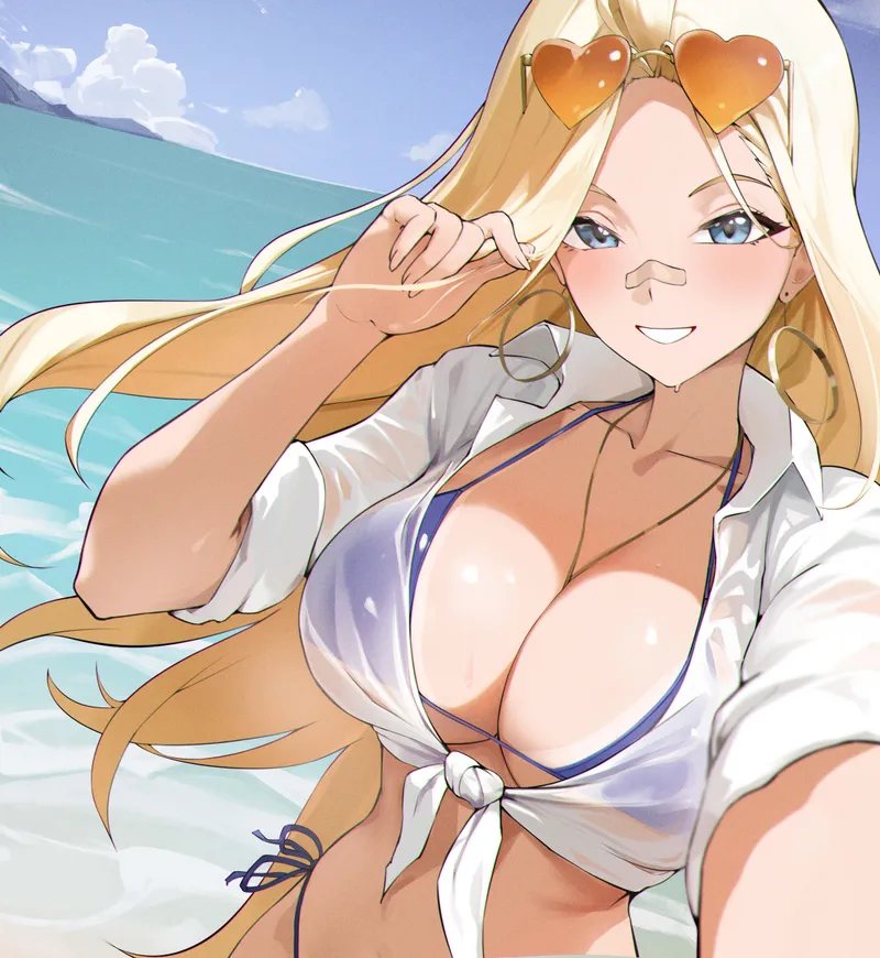 Thumbnail Centi's Selfie Moment from NIKKE - BigAnimeTiddies