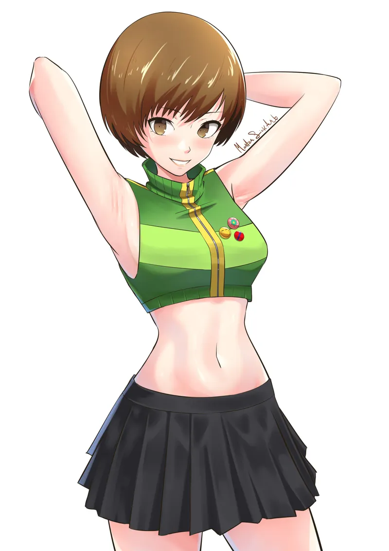 Thumbnail Chie from Persona 4 by McKnight94 | Animearmpits