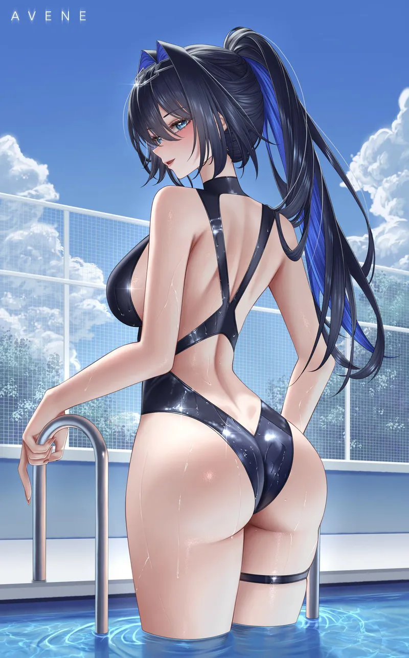Thumbnail Delightful Swimsuit: Swimsuit Kronii from Hololive by xSaviour_N