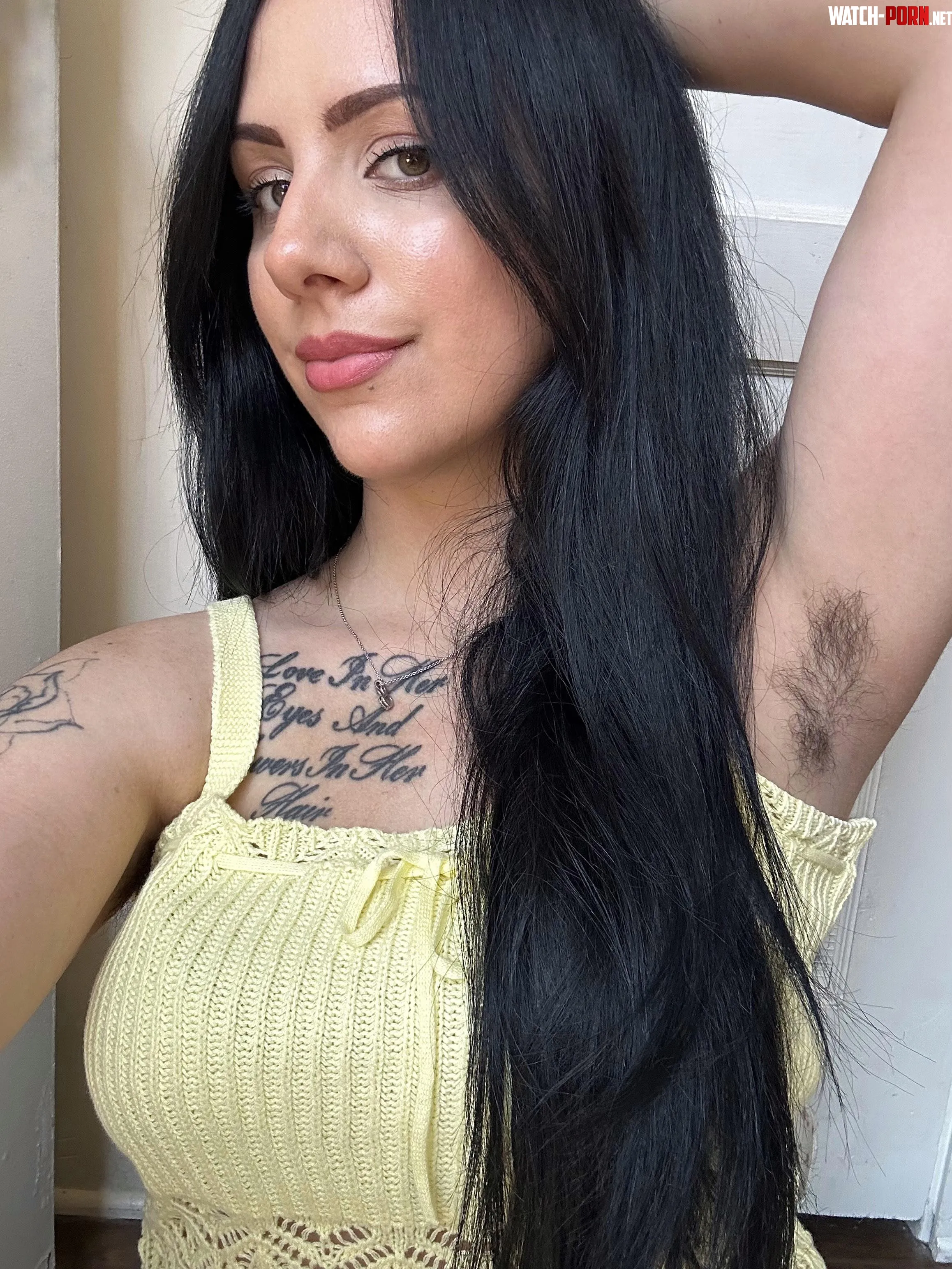 Hairy armpits are my cutest accessory. by StickDue5482
