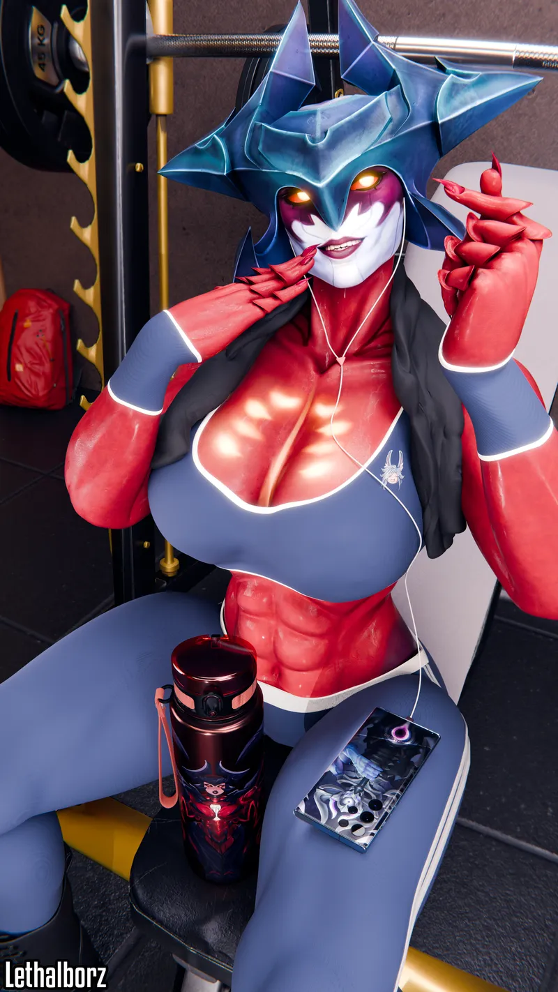 Thumbnail Fem Aatrox Chest Day: Lethalborz's Playful Artistry