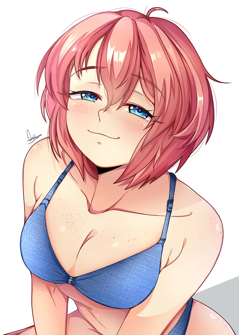 Thumbnail Freckled Sayori by NicoXBlack on Reddit | DDLCRule34 by TheDerpSpoon