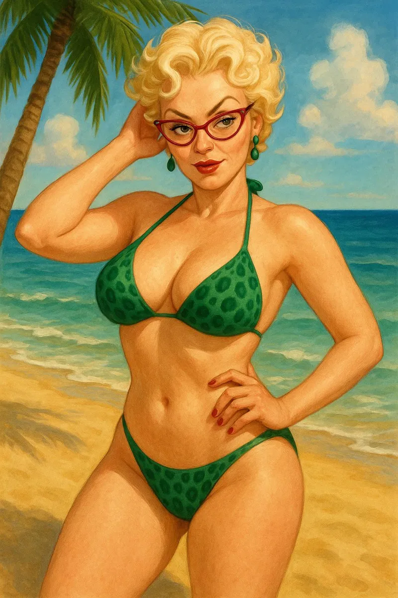 Thumbnail Alluring Pinup: Rita Skeeter's Sensual Charm | steeplebush