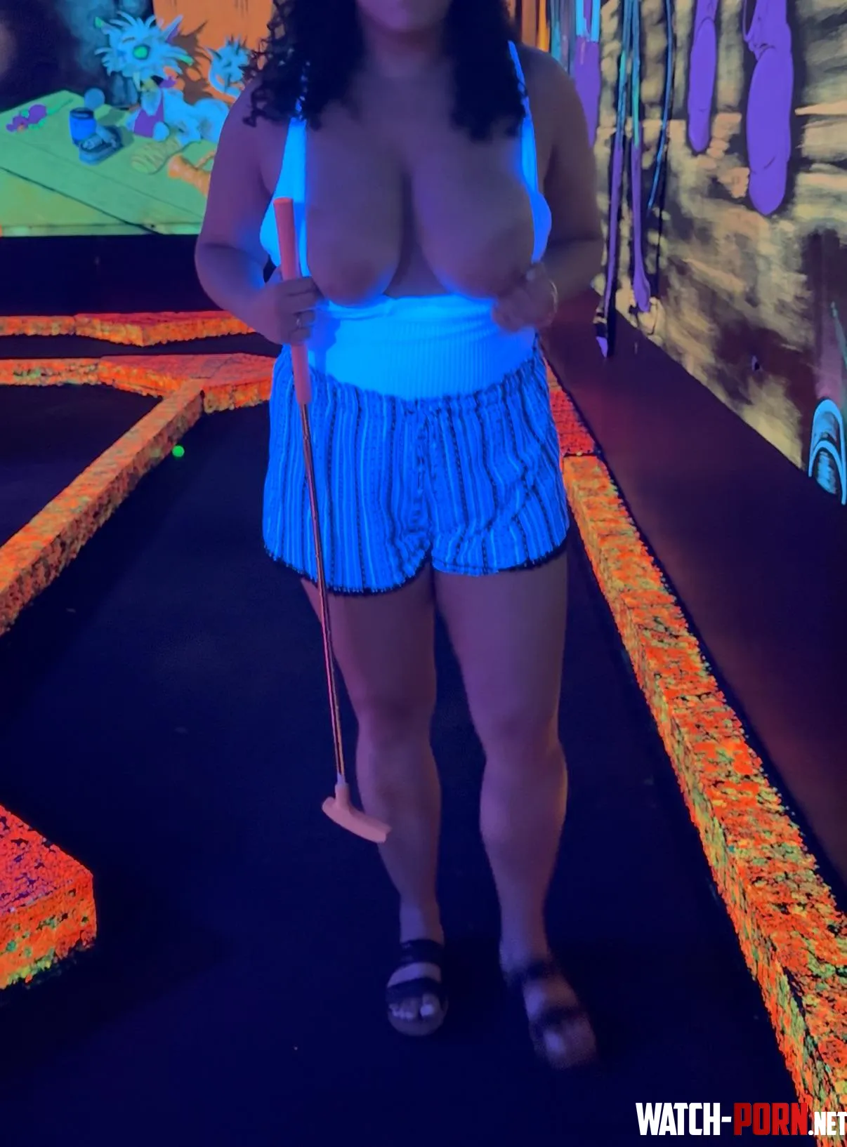Tits out while I play some mini golf by Bojack4Prez