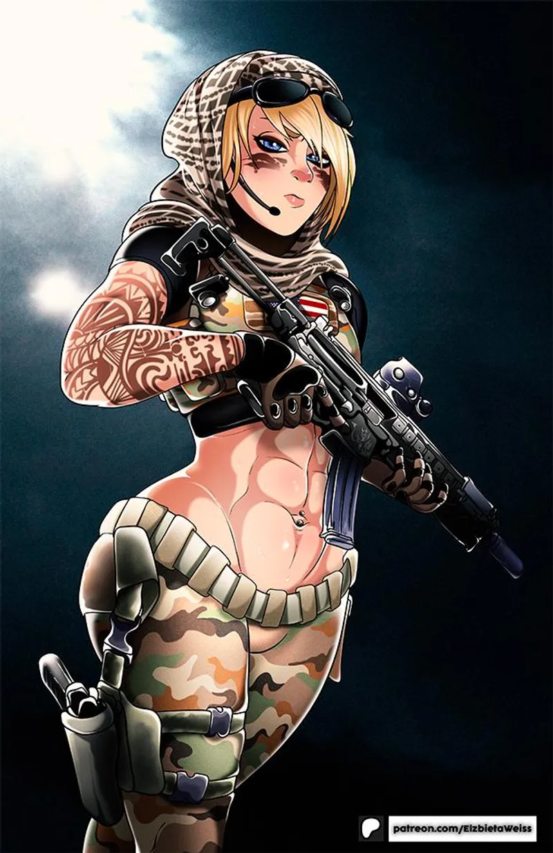 Thumbnail Valkyrie from Rainbow 6: A Captivating Shadman Illustration | SirBanshee2 | Shadman