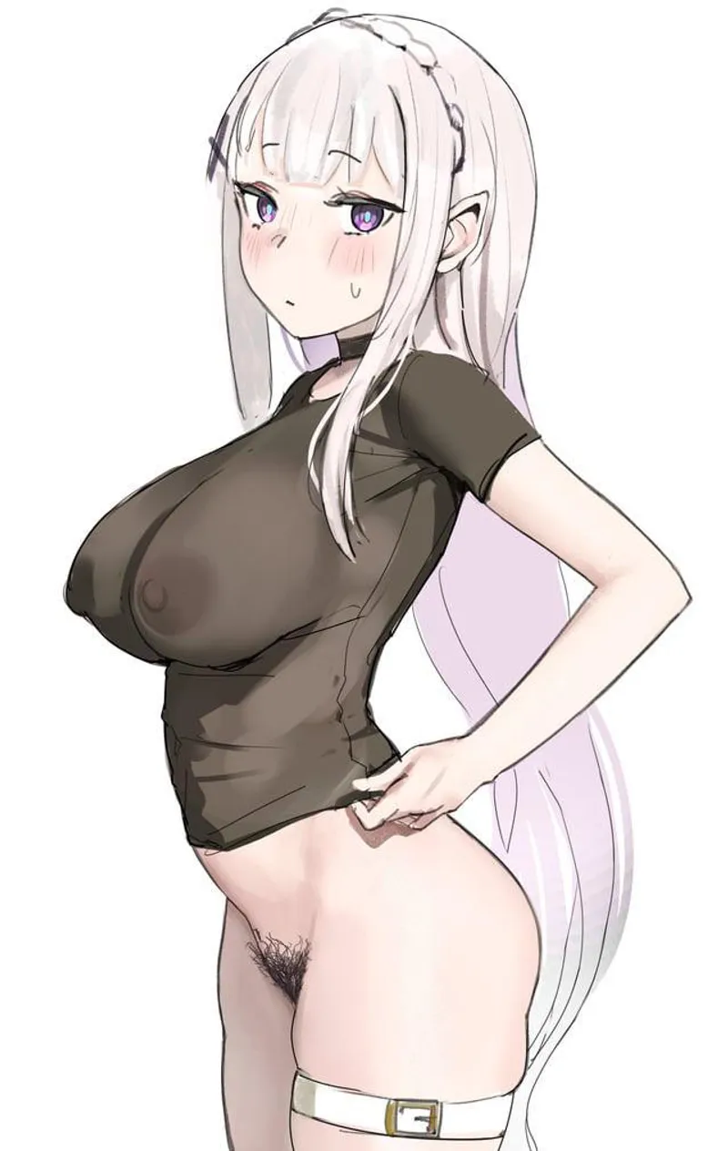 Thumbnail commie_cum_ Reveals Emilia: A See-Through Fantasy | hentai