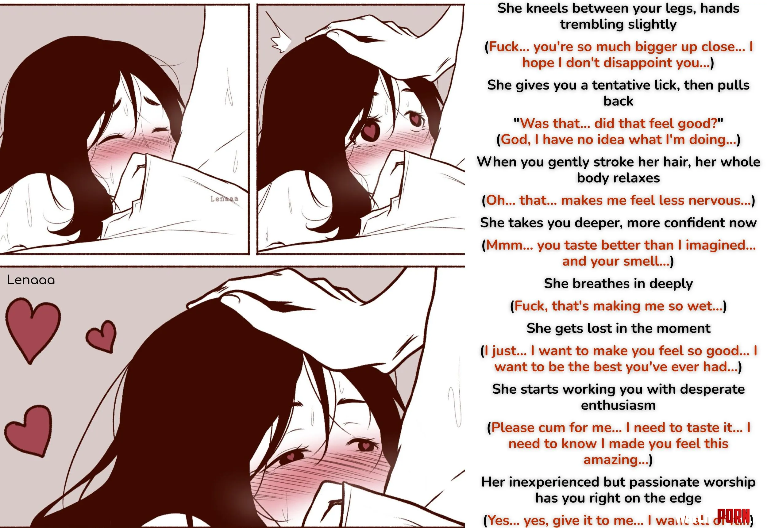 My First Time Going Down [Inexperienced] [First Time] [Insecure] [GirlFriend [Cock Worship] [Wholesome] Art by: @lenaaa by gingervickie95