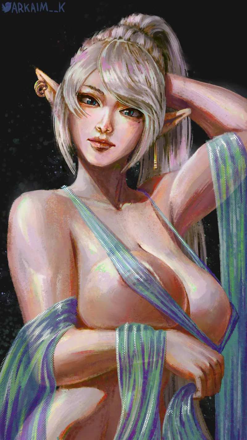 Thumbnail Elf Portrait Showcase by Arkaim_K - Beautiful ElfHentai Artwork
