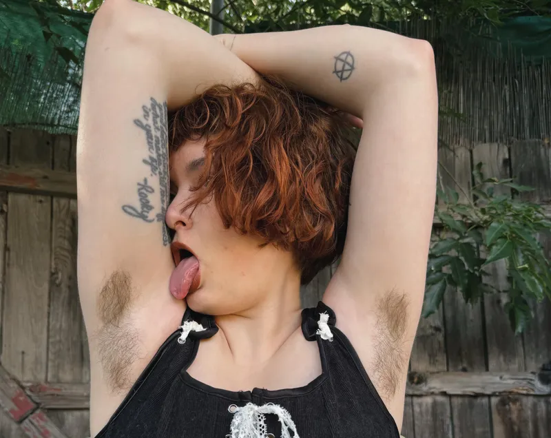 Thumbnail Sharing Hairy Armpit Beauty by rp-strange