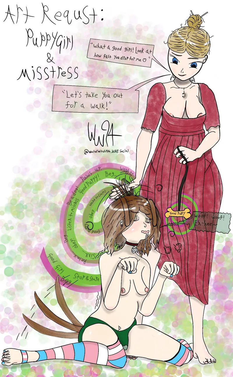 Thumbnail Enthralling Walkies for Good Girls | #HypnoHentai