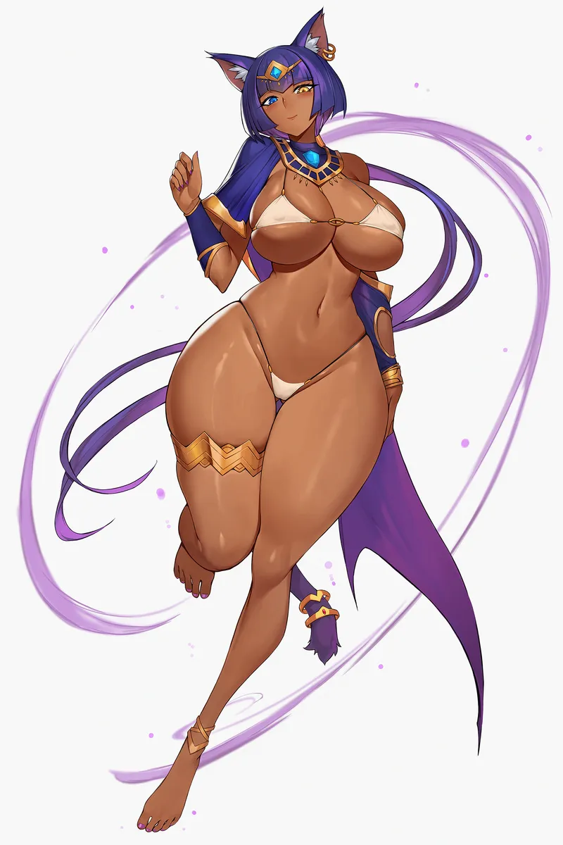 Thumbnail Admiring the Beauty of Heterochromia Bastet by Keyblade_Yoshi | Nekomimi