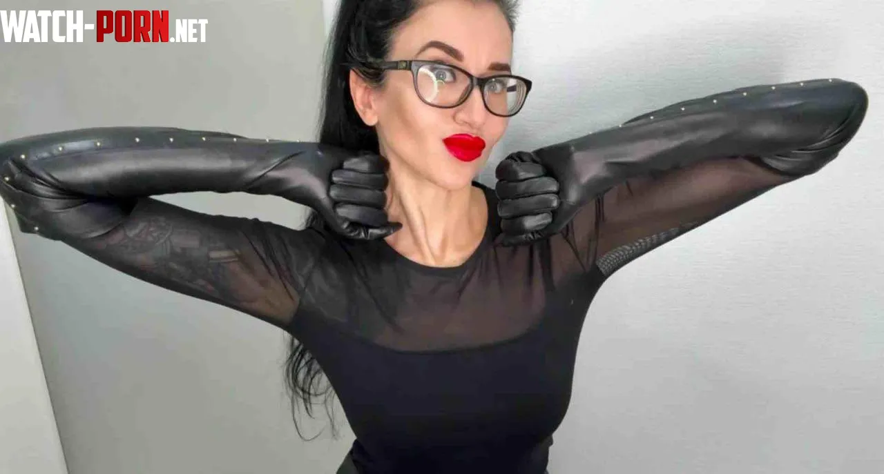 How about leather long gloves by Juliadomaina