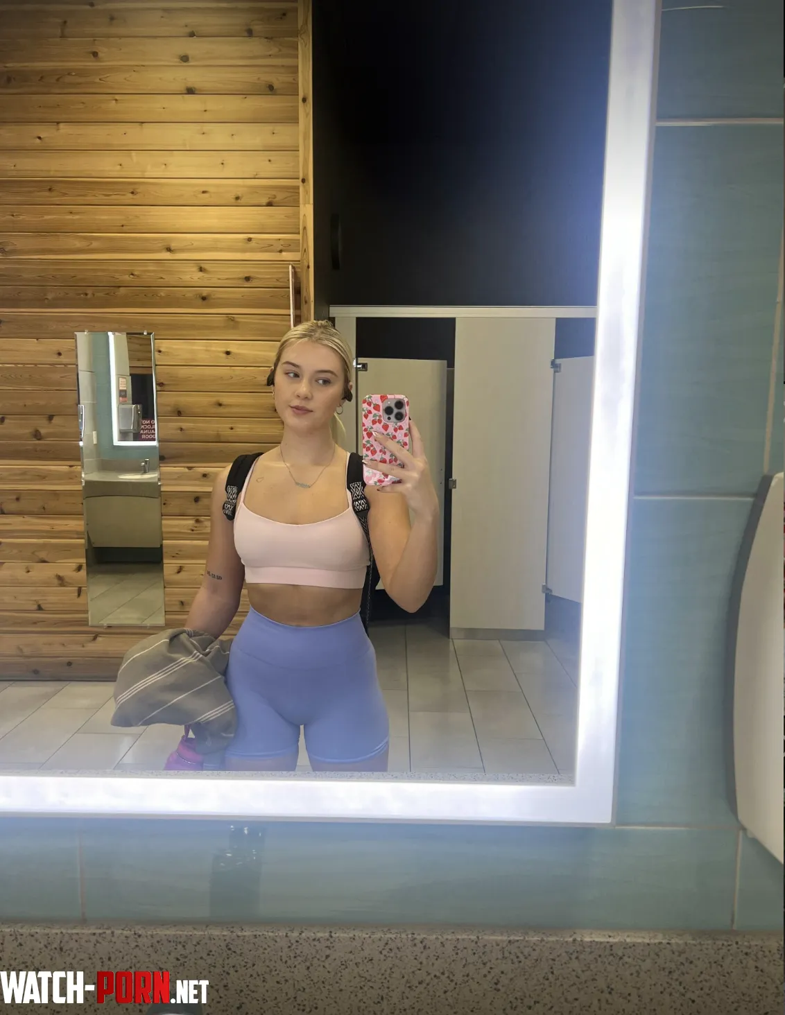 Cute croptop at the gym by BrandeeKania