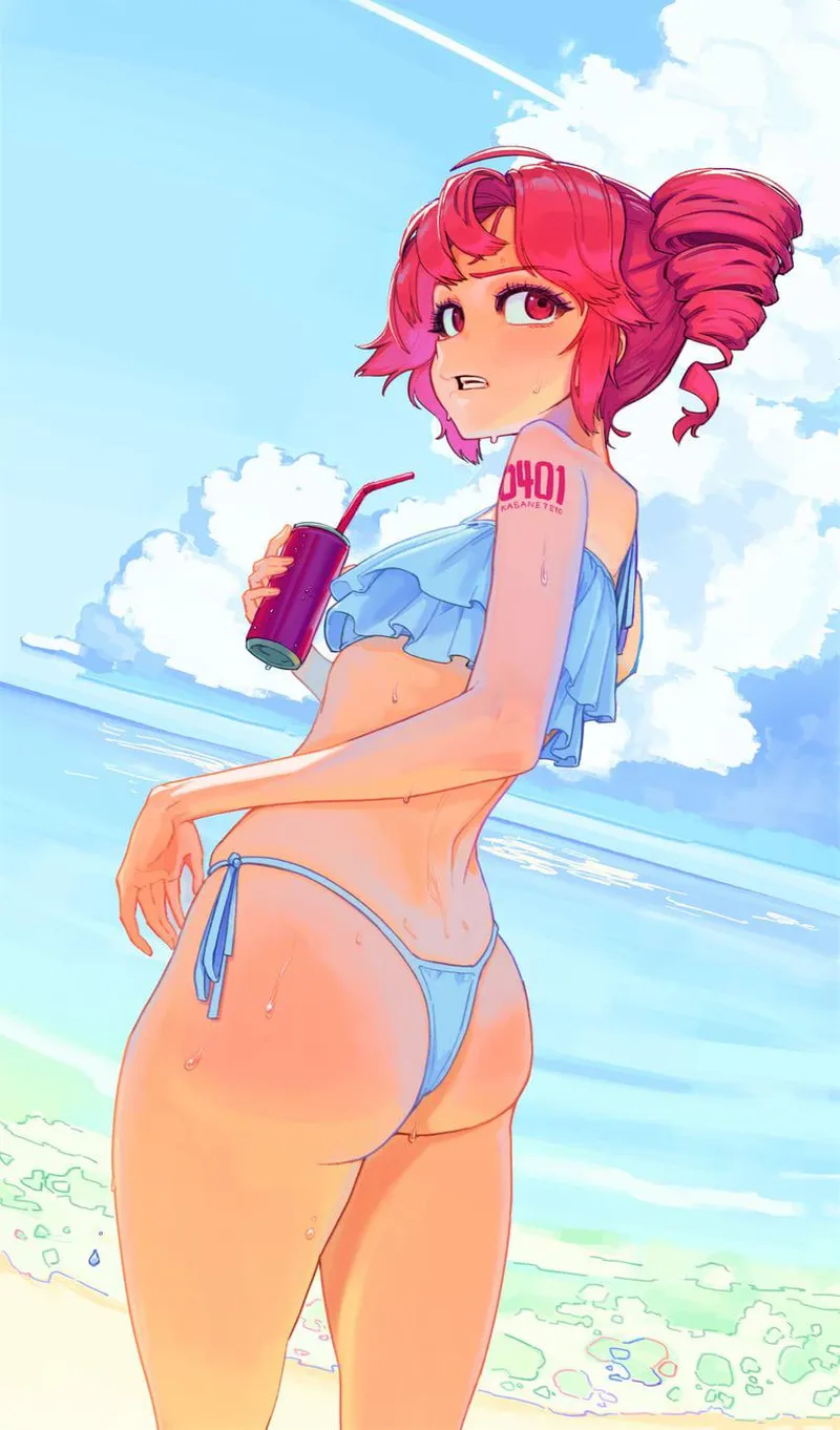 Thumbnail Bikini Kasane Teto: Tempting Utau Swimsuit Art | KrazyK1989