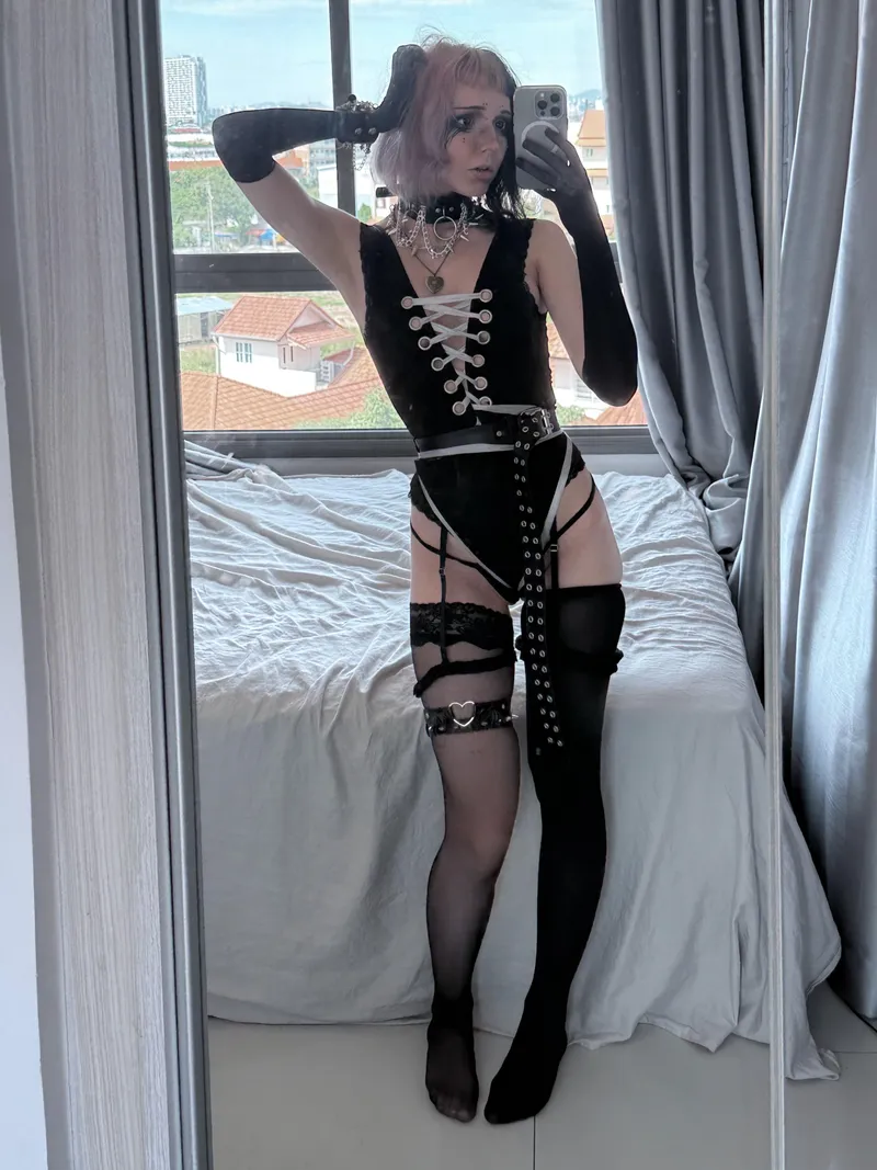 Thumbnail black swimsuit for the alt girl by kawaiiipunk
